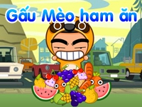 Gấu Mèo ham ăn